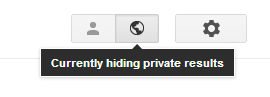 Currently hiding private results